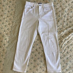 Banana Republic mid-rise straight jeans. Size 29, white.